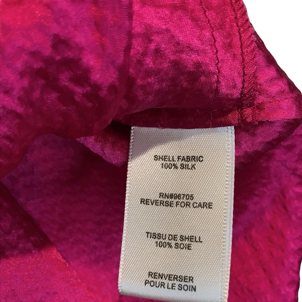 REBECCA TAYLOR new Silk Raspberry Fuchsia Cami Ruffle Dress Midi Sundress NWOT - Picture 10 of 16